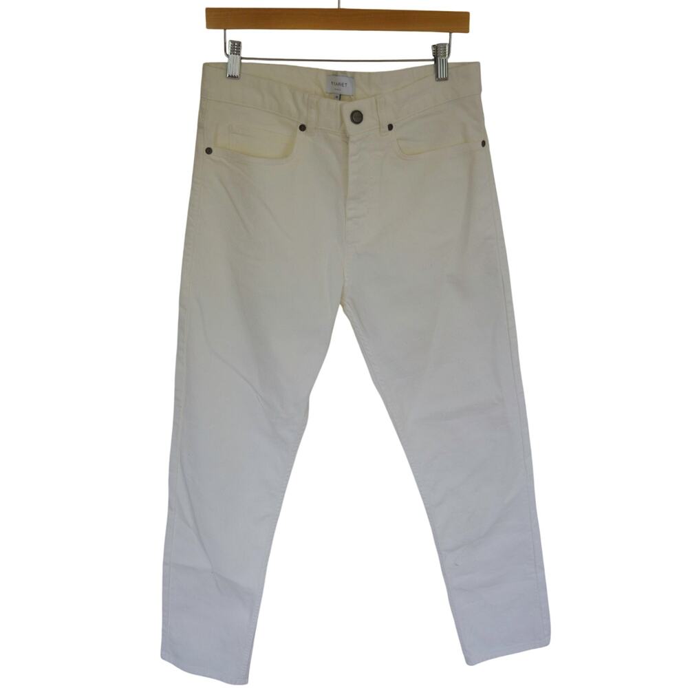 Figaret Paris White Straight Leg Jeans Size 40